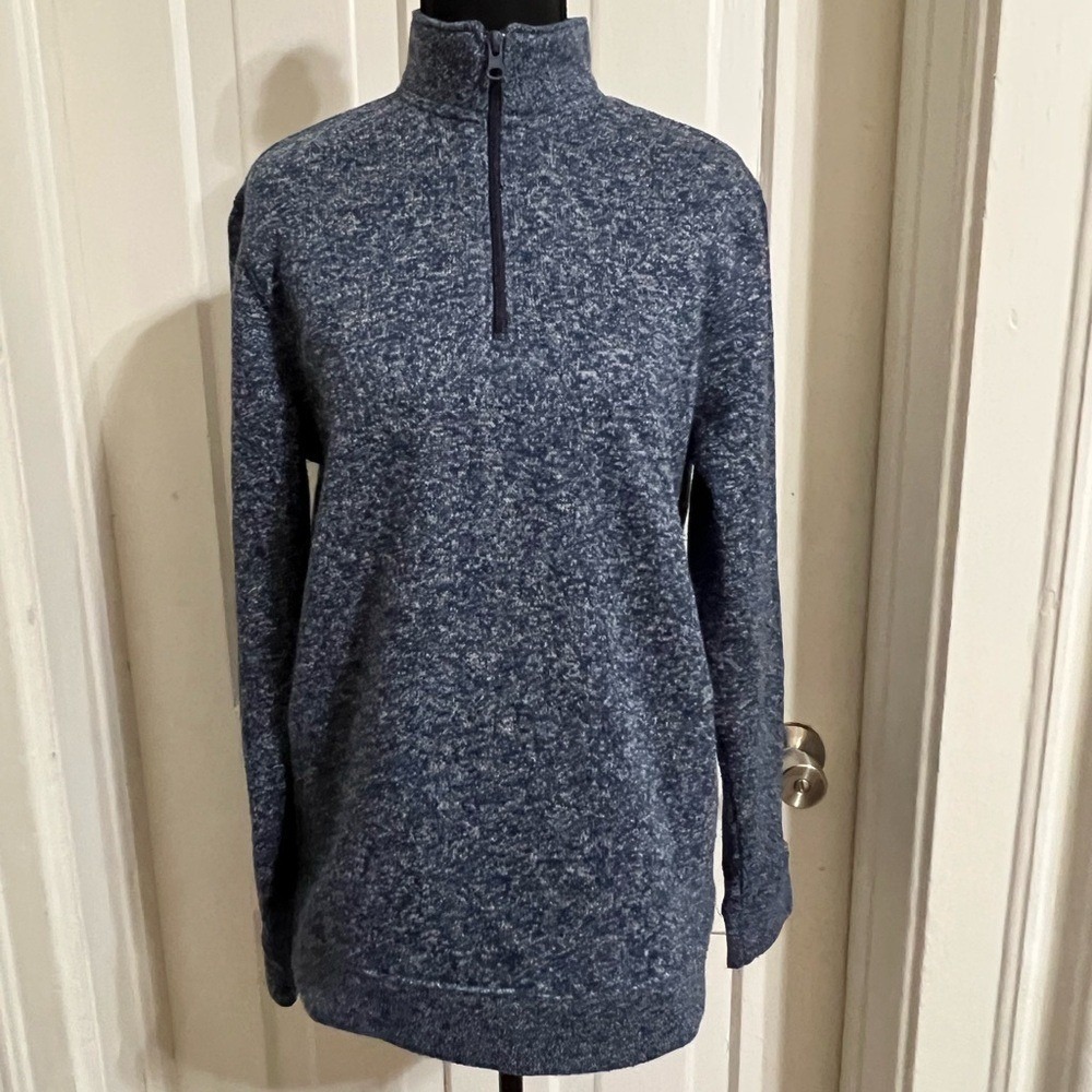 Old Navy Heathered Navy Knit‎ Top Womens size medium shirt sweater hoodie